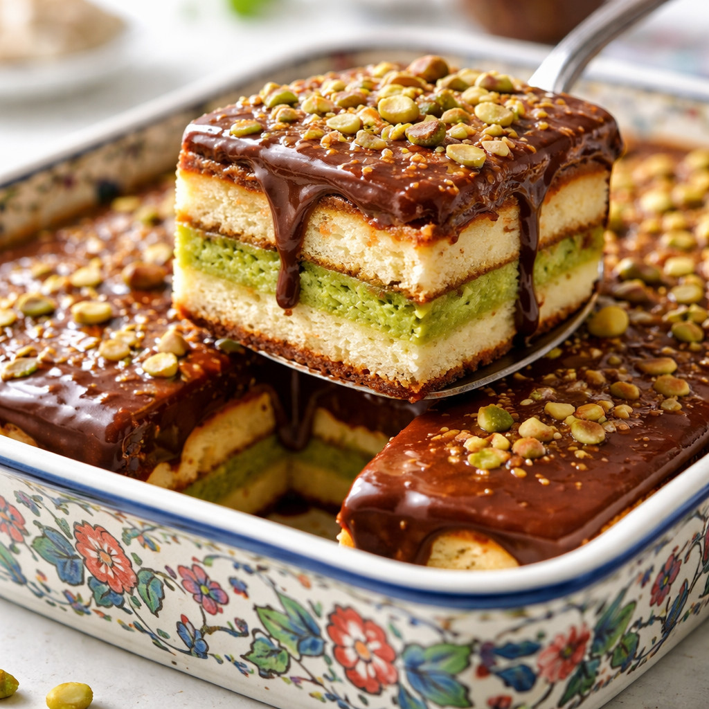 Gâteau aux légumes, chocolat et caramel