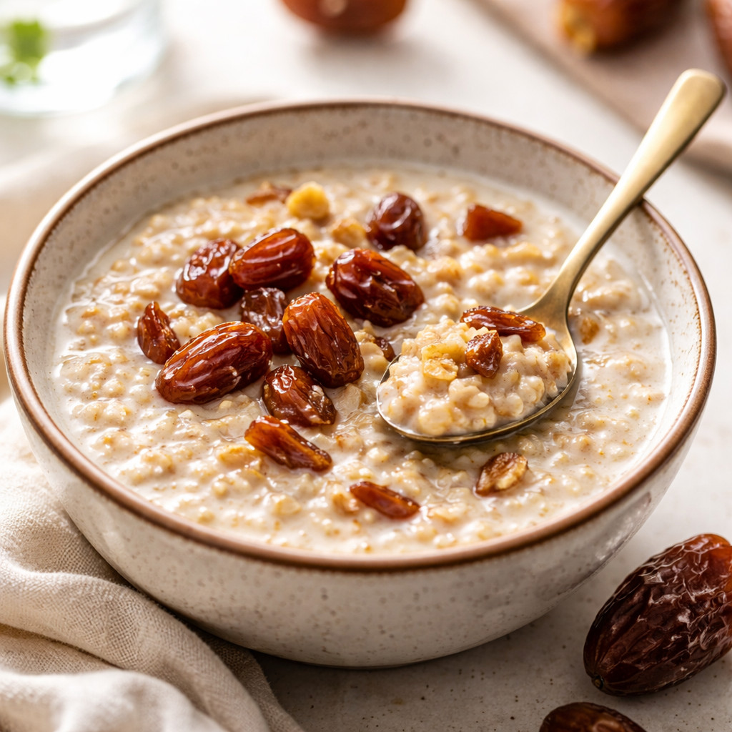 Oatmeal with Dates for Iftar