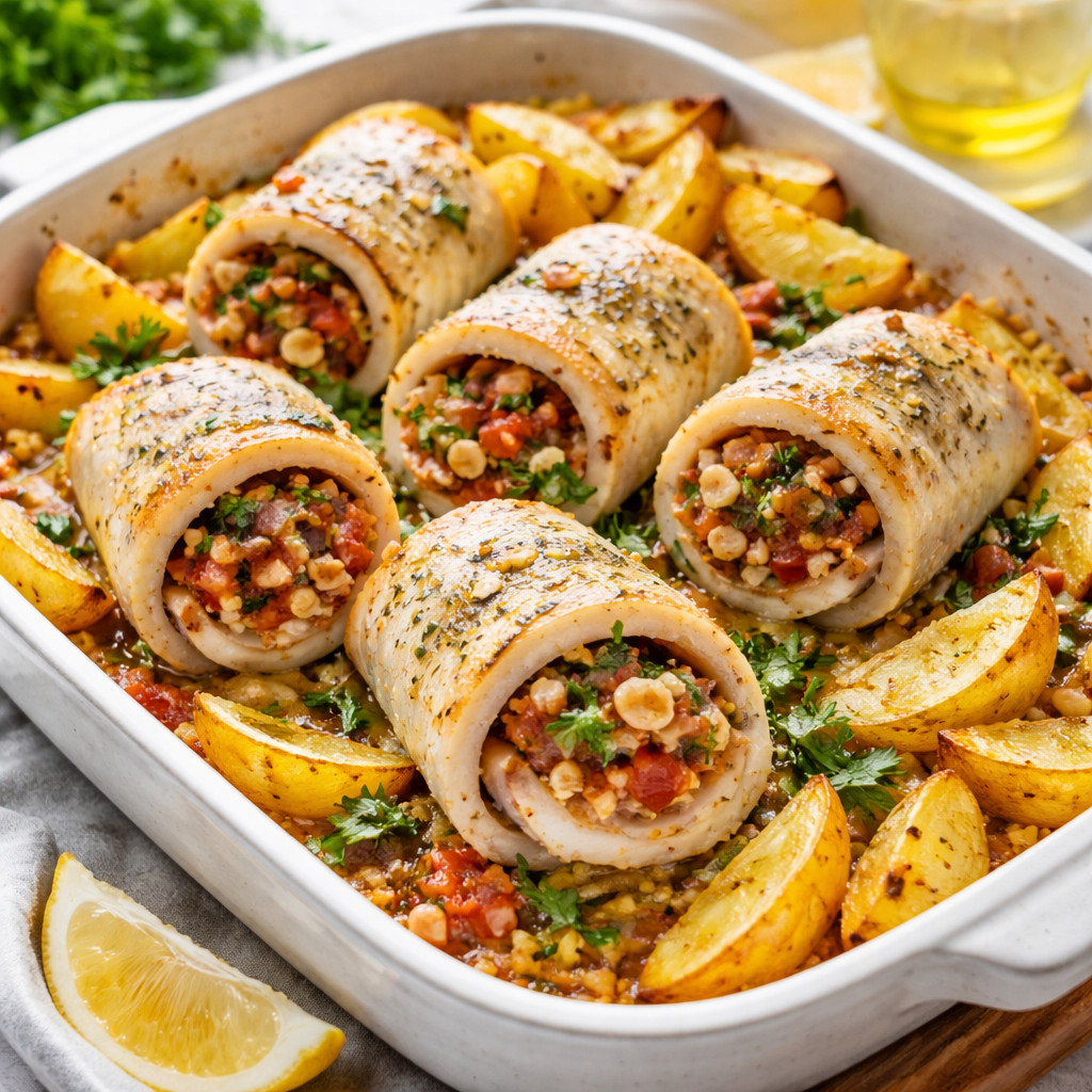 Stuffed Fish Rolls