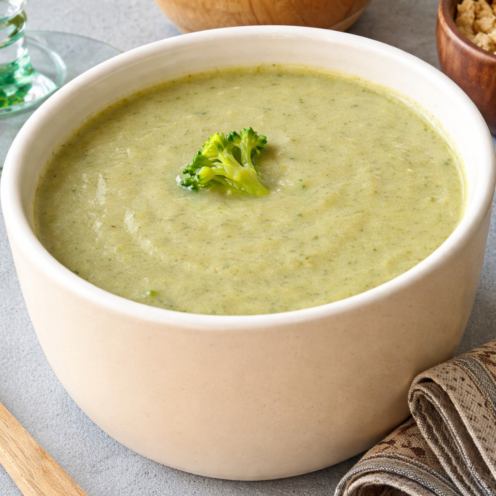 Soupe de thé vert et brocoli