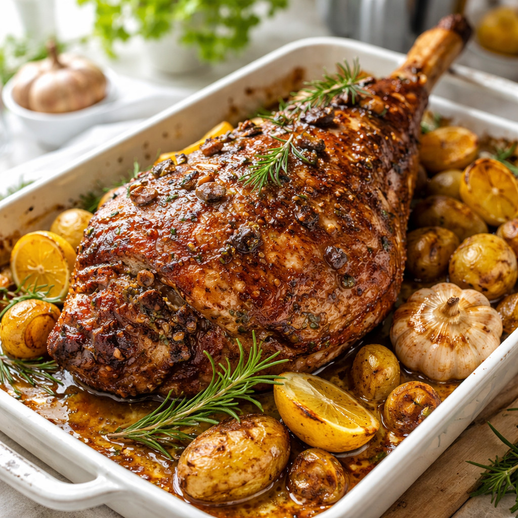 Spiced Lamb Leg in the Oven