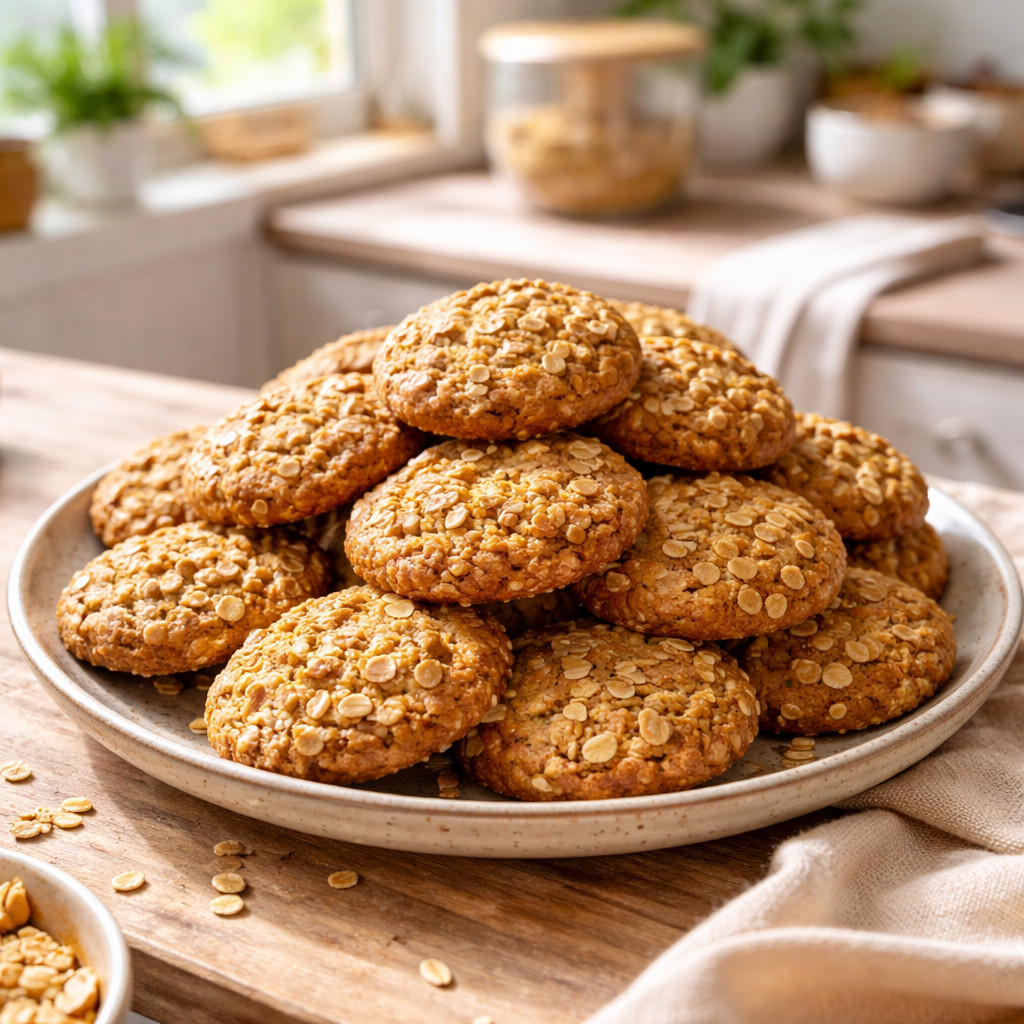 Oatmeal and Wheat Germ Cookies