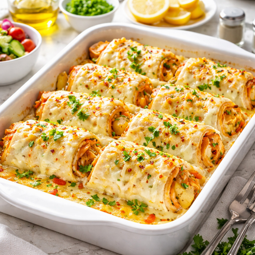 Chicken and Potato Toast Roll