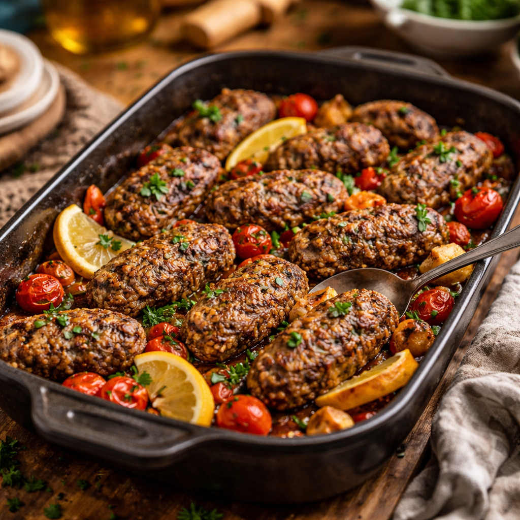 كفتة بالبرغل فى الفرن