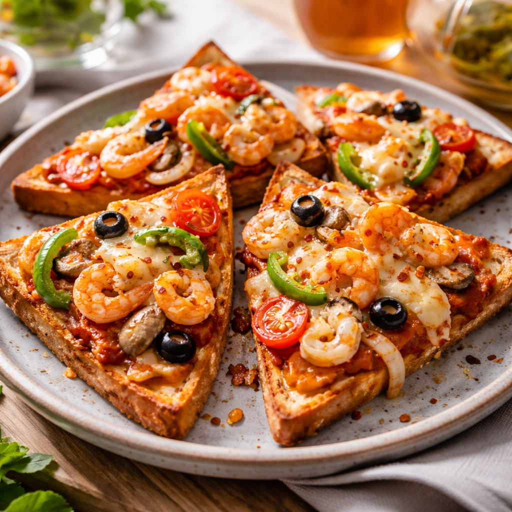 Pizza aux crevettes
