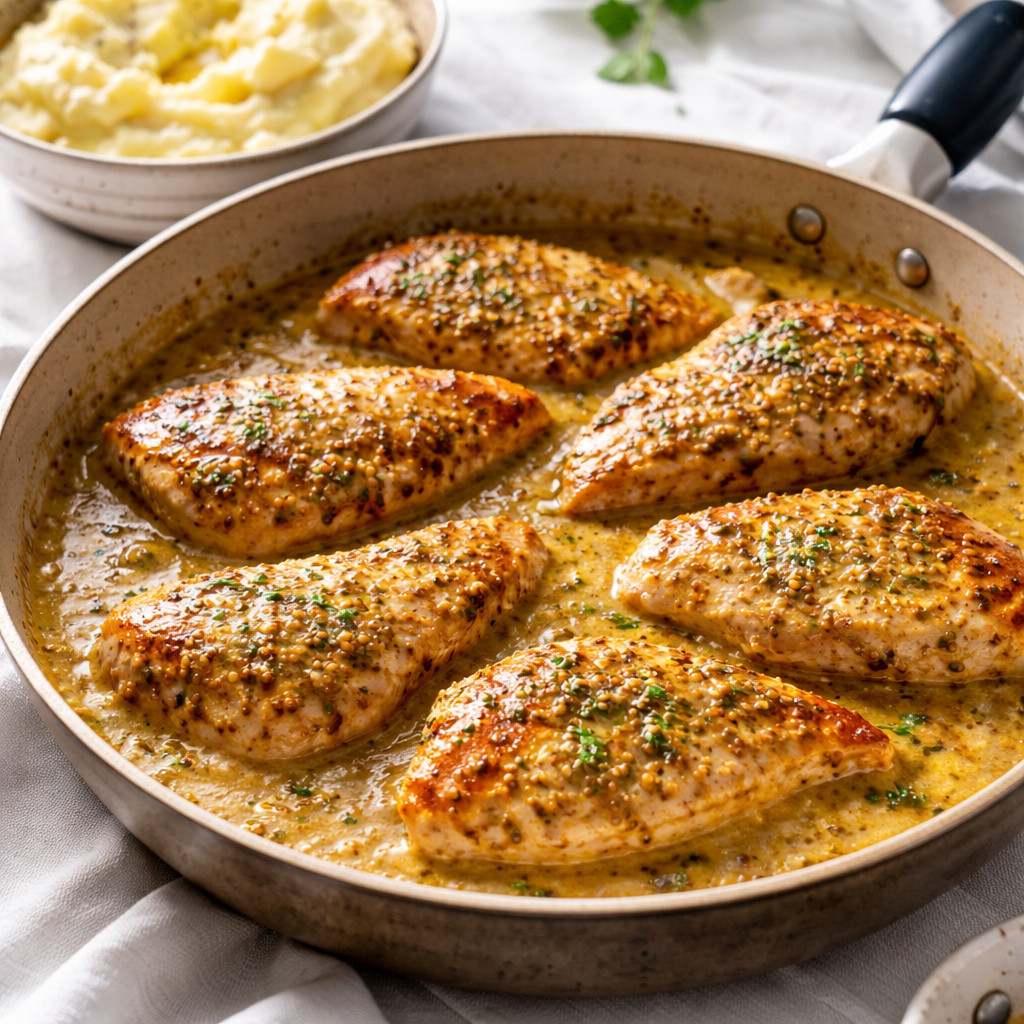 Escalopes à la moutarde