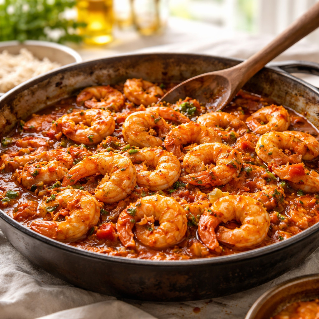 Crevettes à la sauce