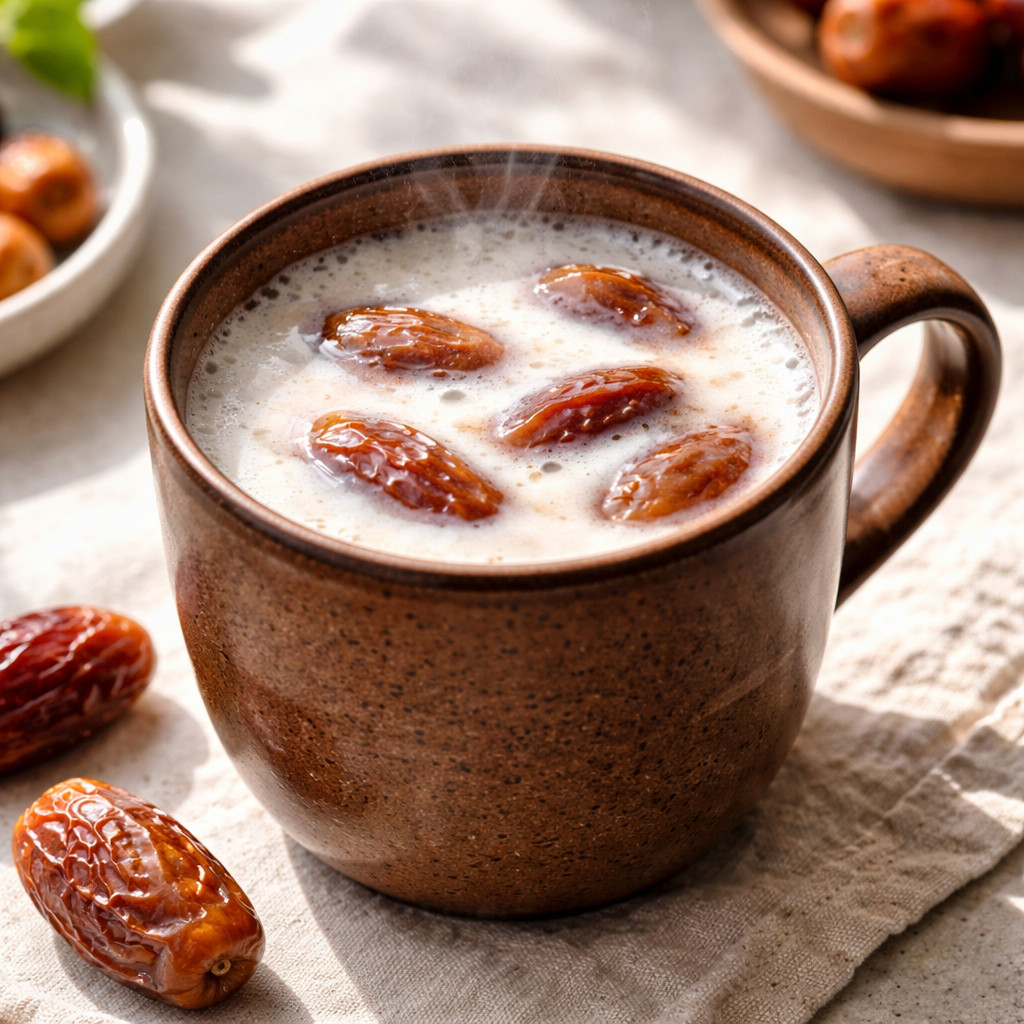 Hot Milk with Dates