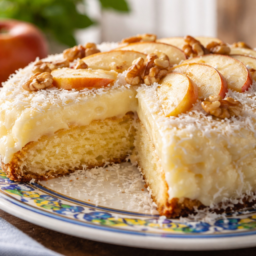 Making Bolo Gelado Cake