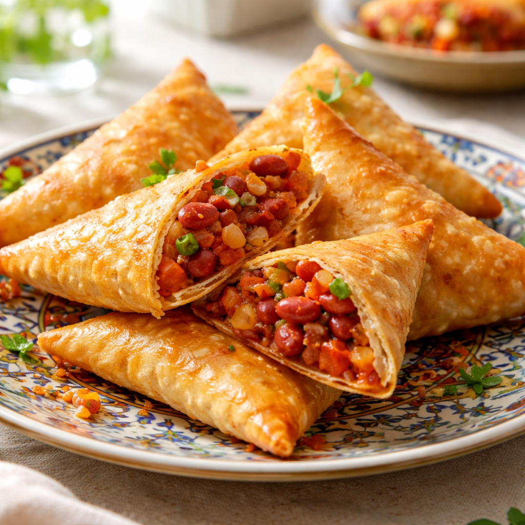 Sambosa with Bean Filling