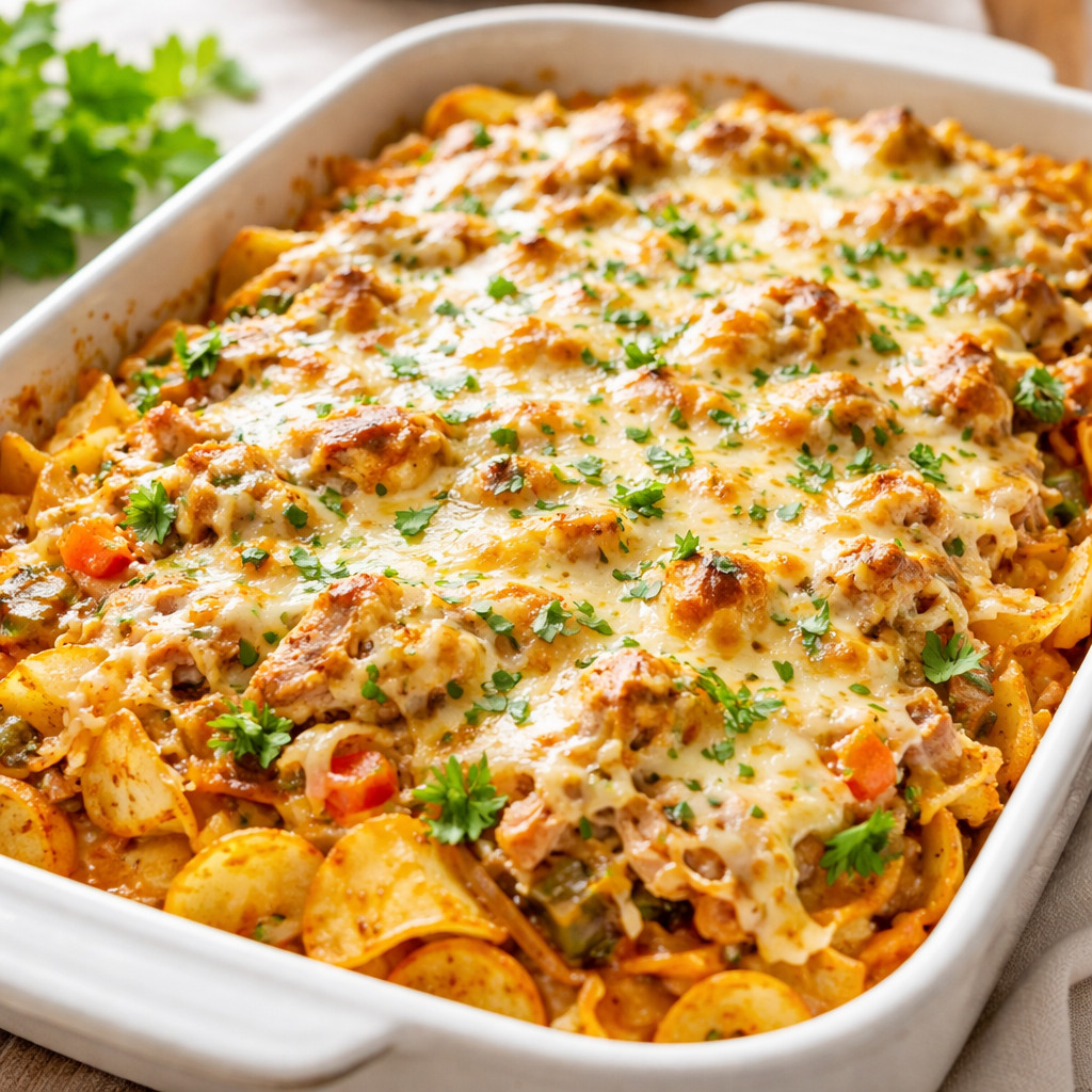 Chicken Potato Chips Tray
