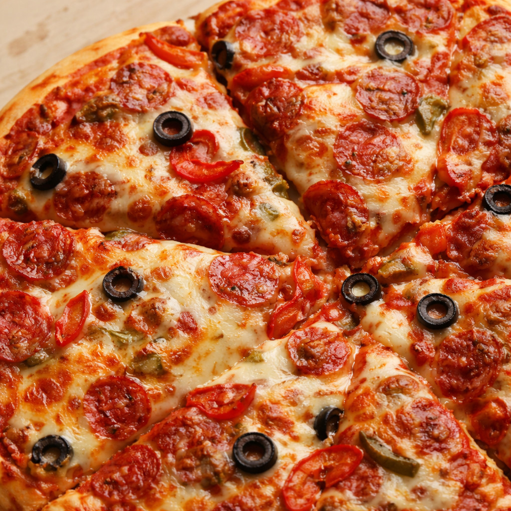 Pizza à la viande hachée