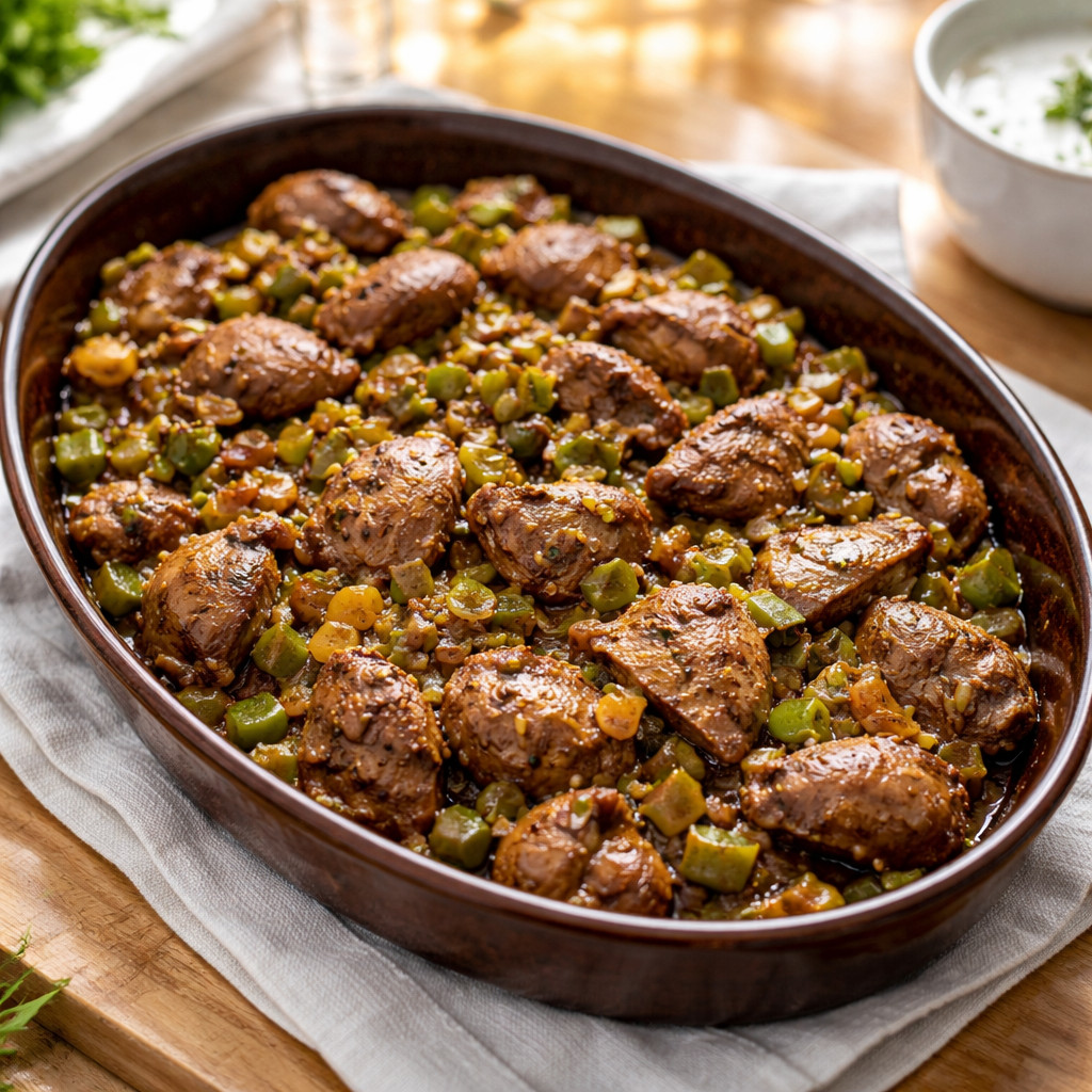 Oven Chicken Hearts (Chicken Liver)