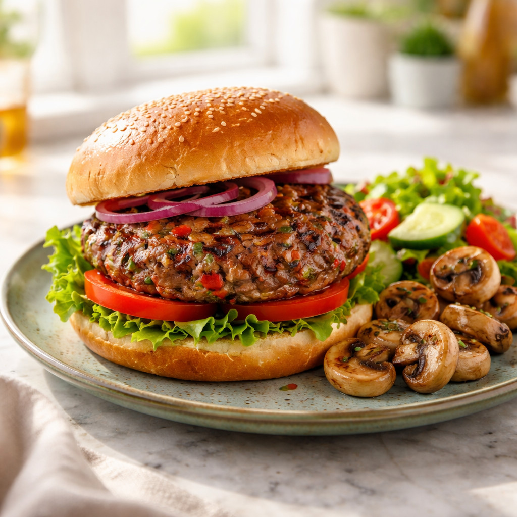 Burger grillé
