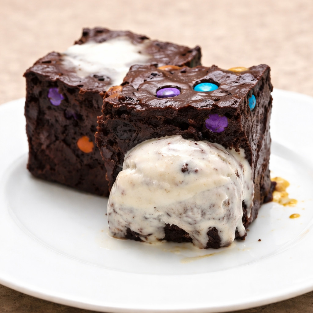 Brownie avec glace