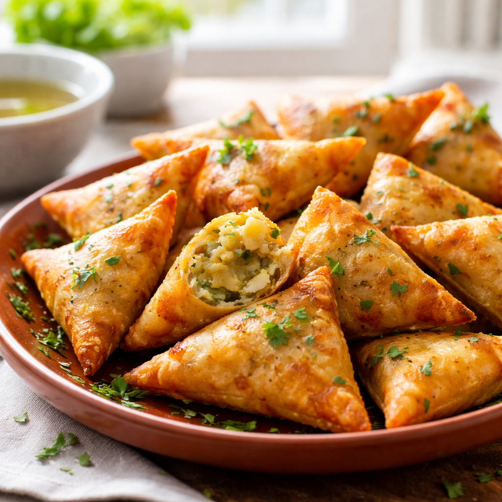Potato Sambosa with Coriander