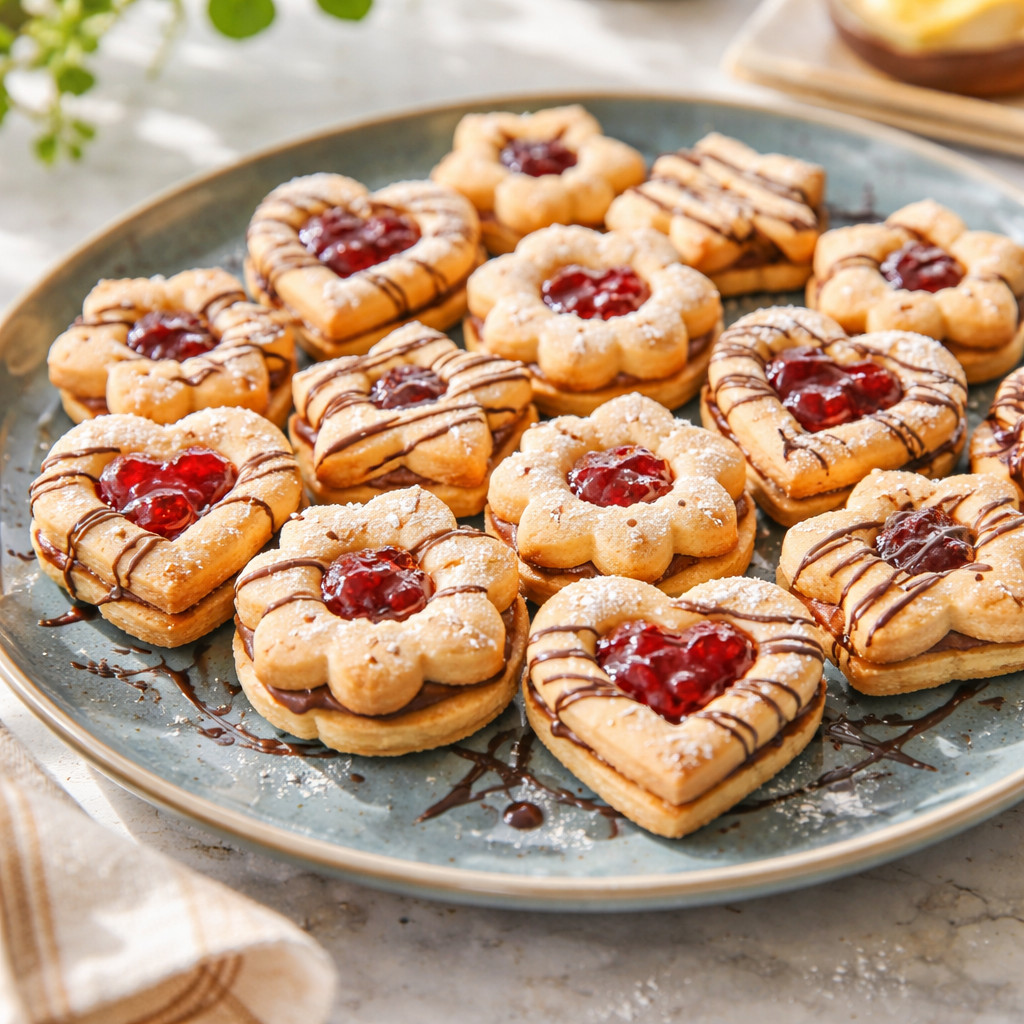 Sablé with Strawberry Jam