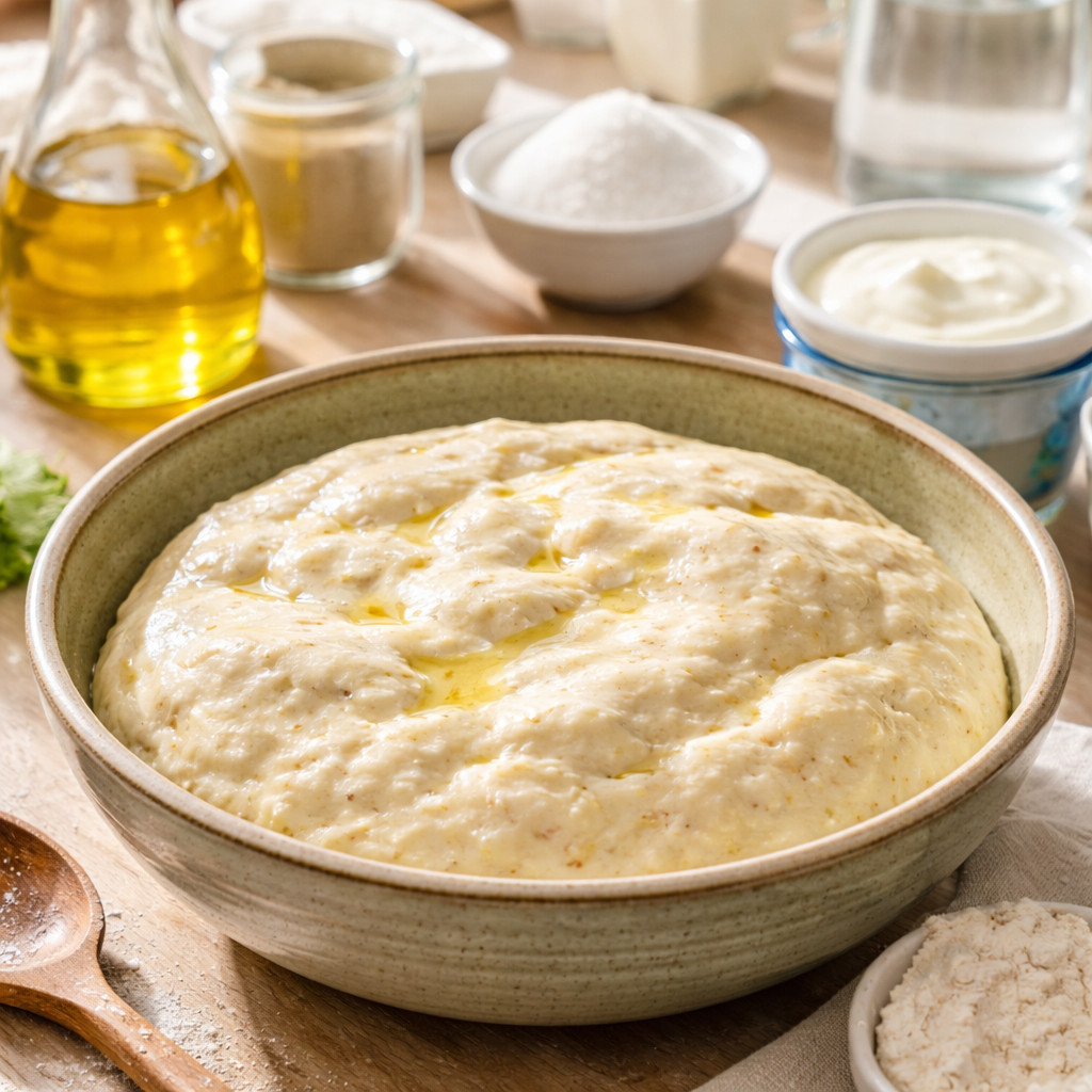 عجينة بالزبادي