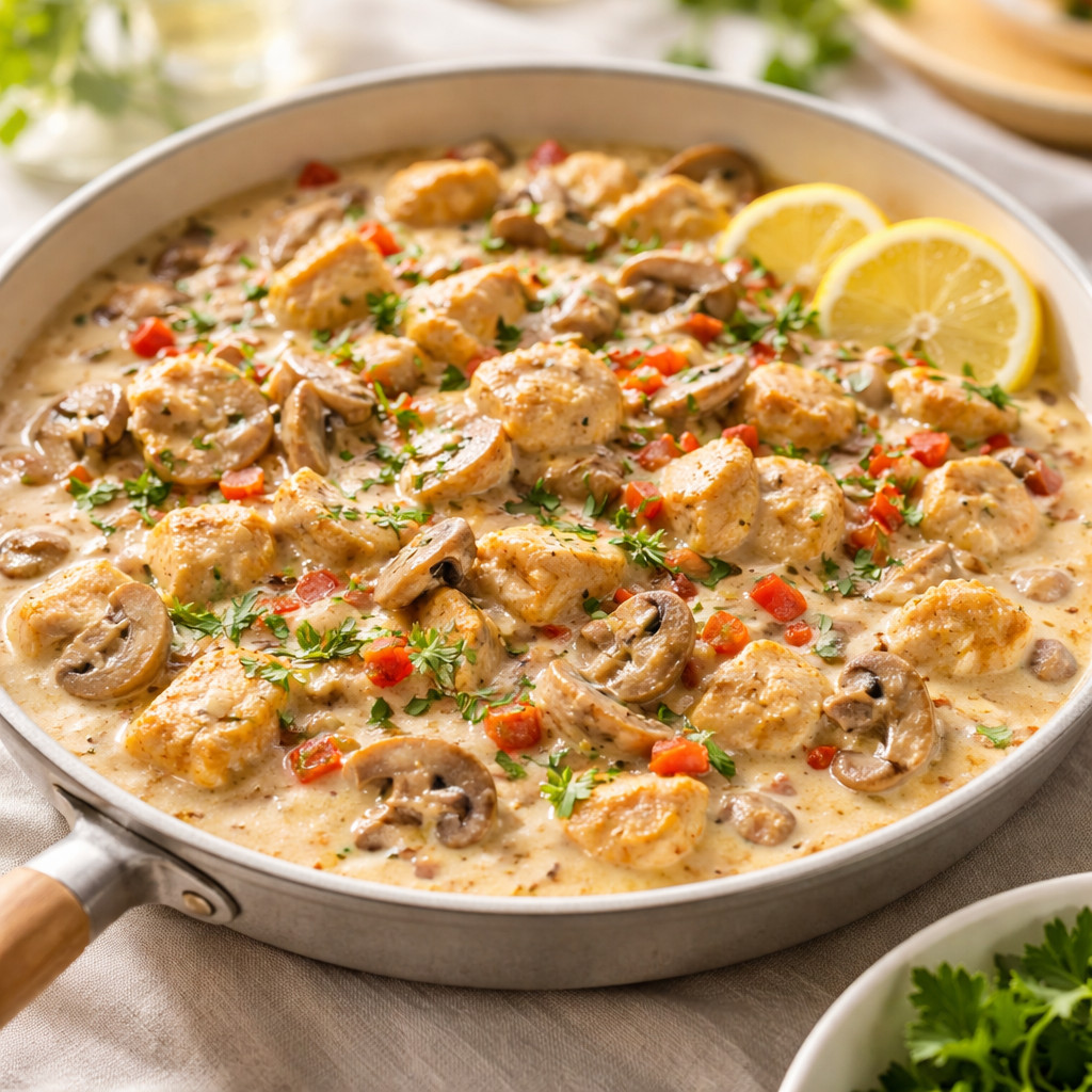 Beef or Chicken Cutlets with Mushrooms