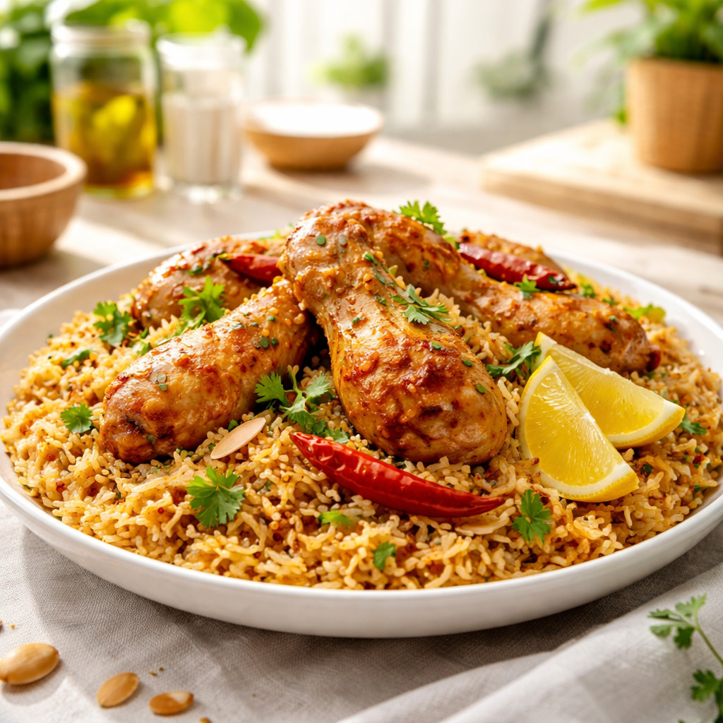 كبسة بالدجاج