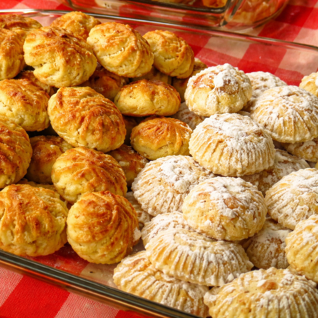 Maamoul avec garniture de noix, de dattes et de pistaches