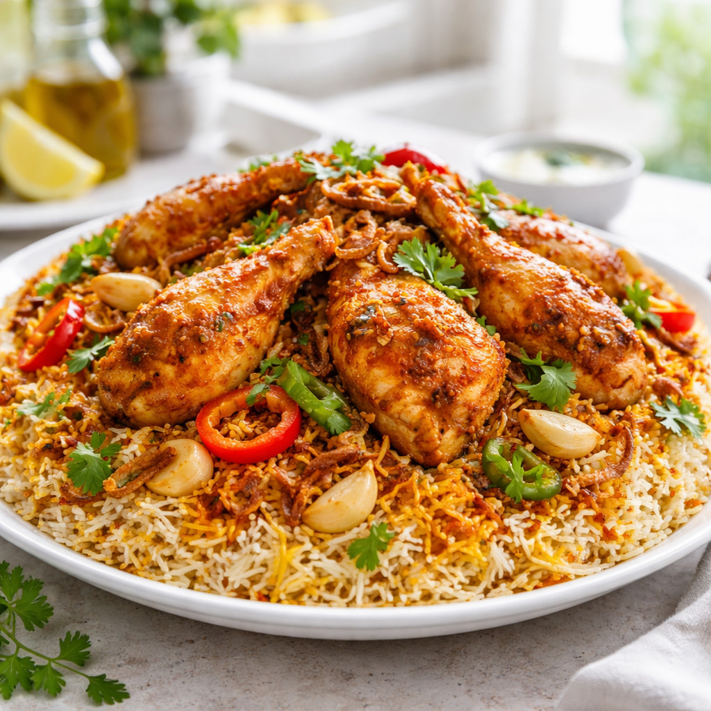 Chicken Maqloobah with Rice