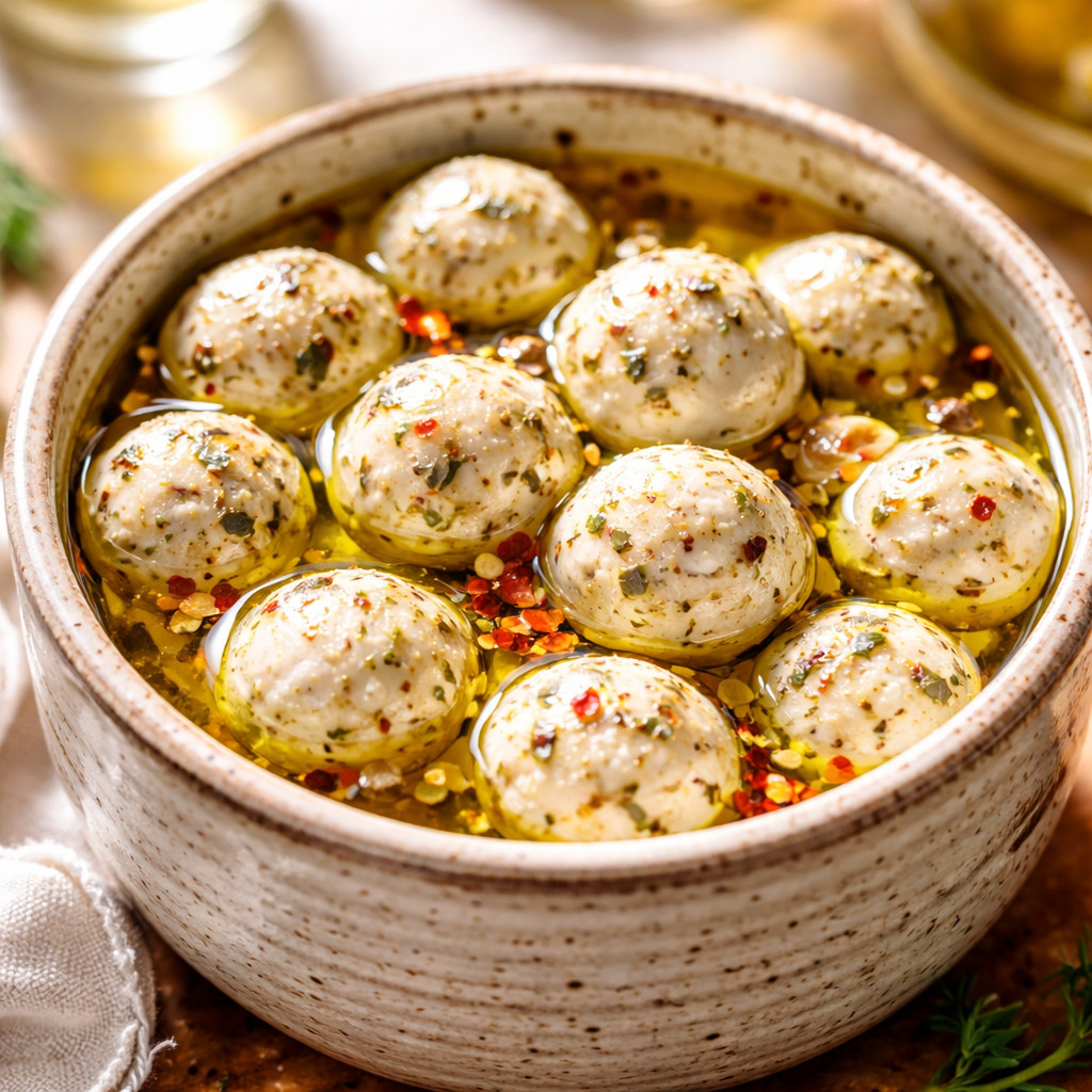 Boulettes de labneh à l'huile