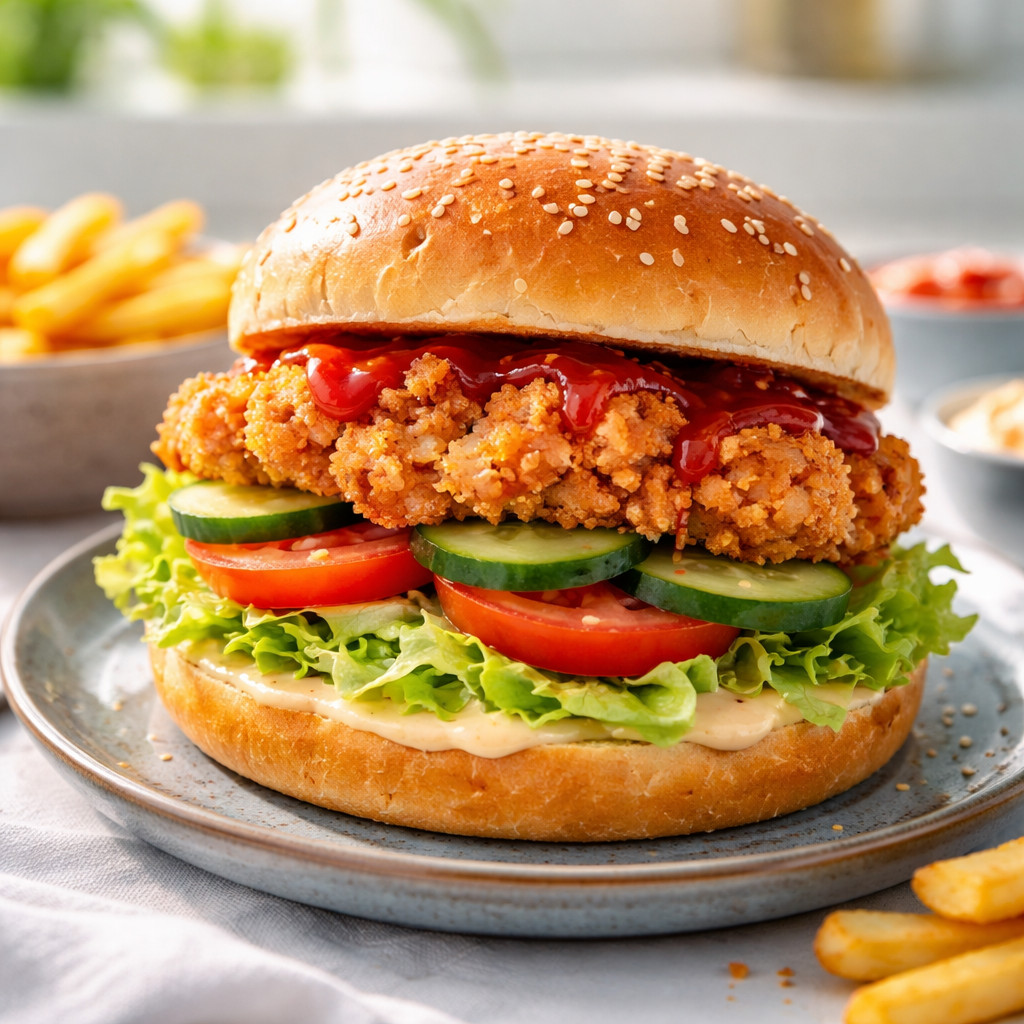 Burger au poulet