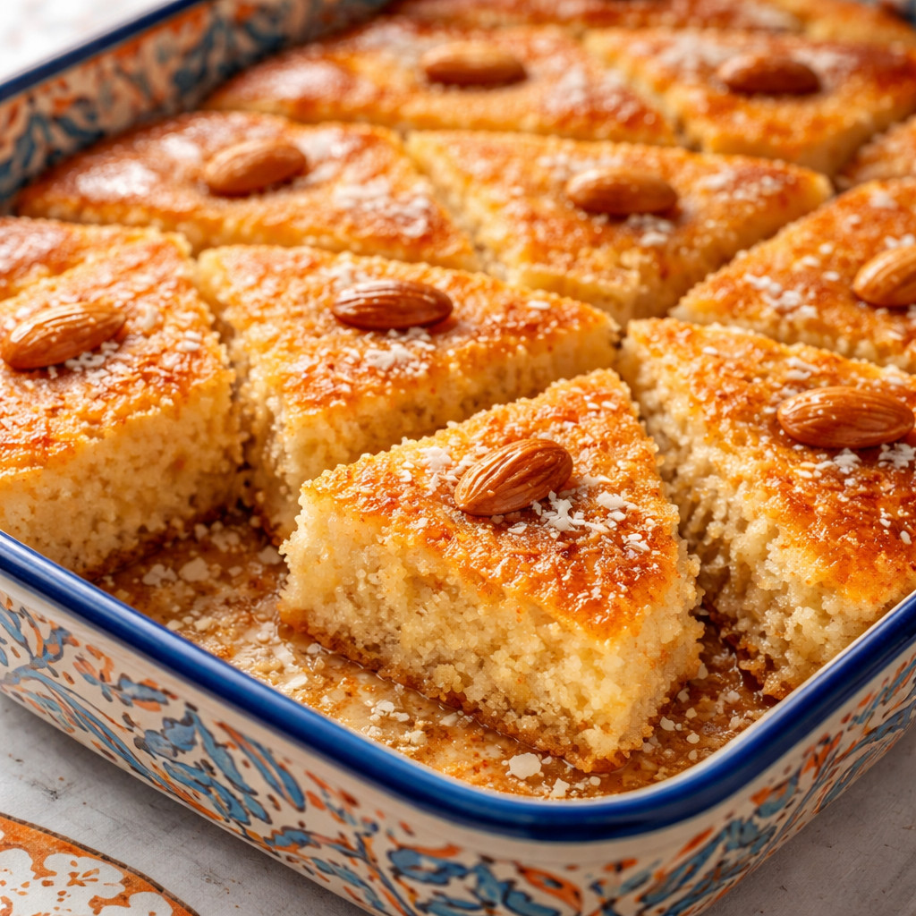 Basbousa à la noix de coco