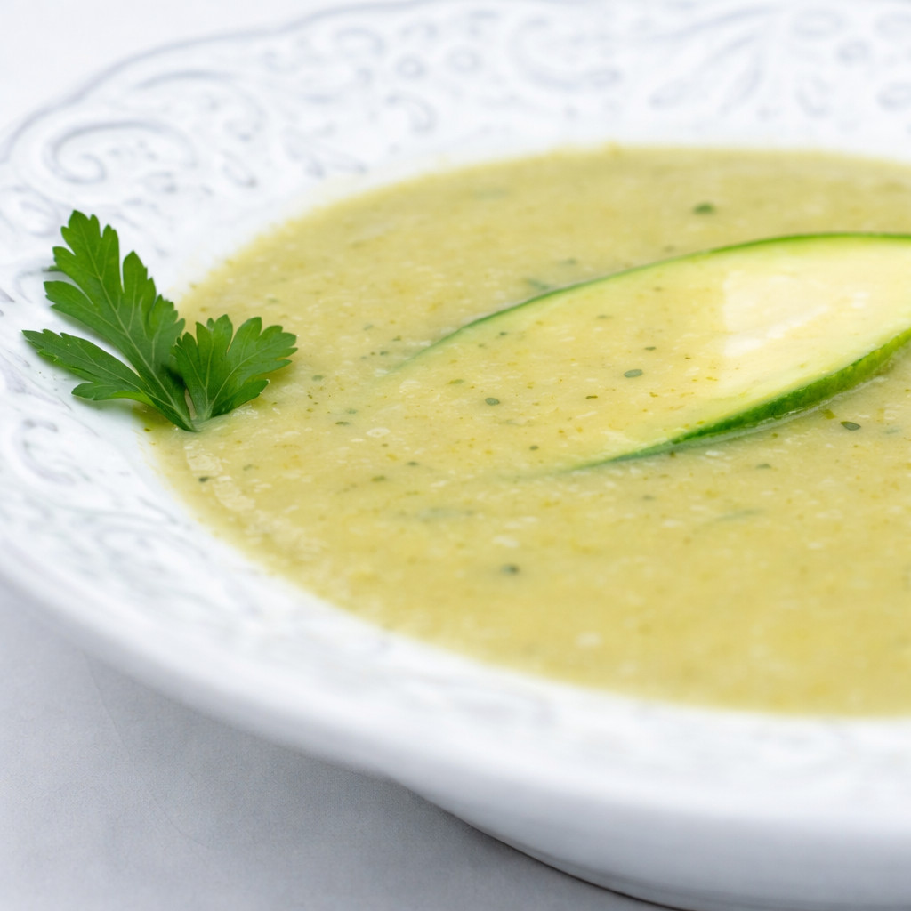 شوربة الكوسا بالجبن