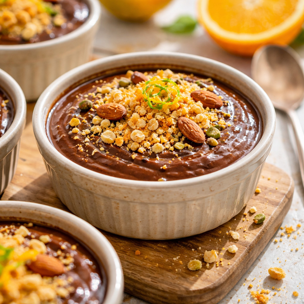 Pudding au chocolat à l'orange