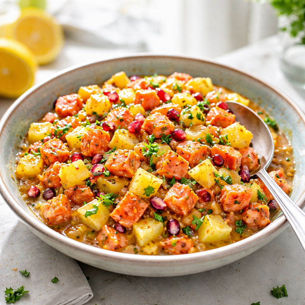 Pineapple and Salmon Ceviche
