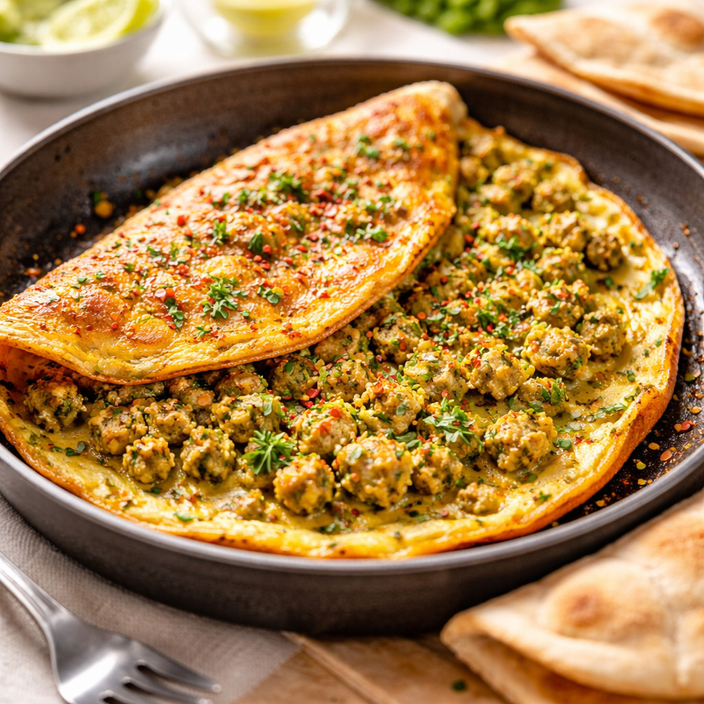 Omelette aux falafels