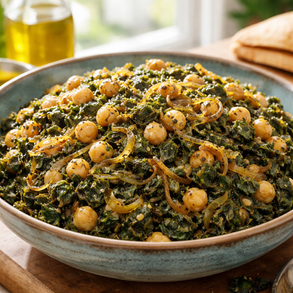 Khabeza aux pois chiches et oignons