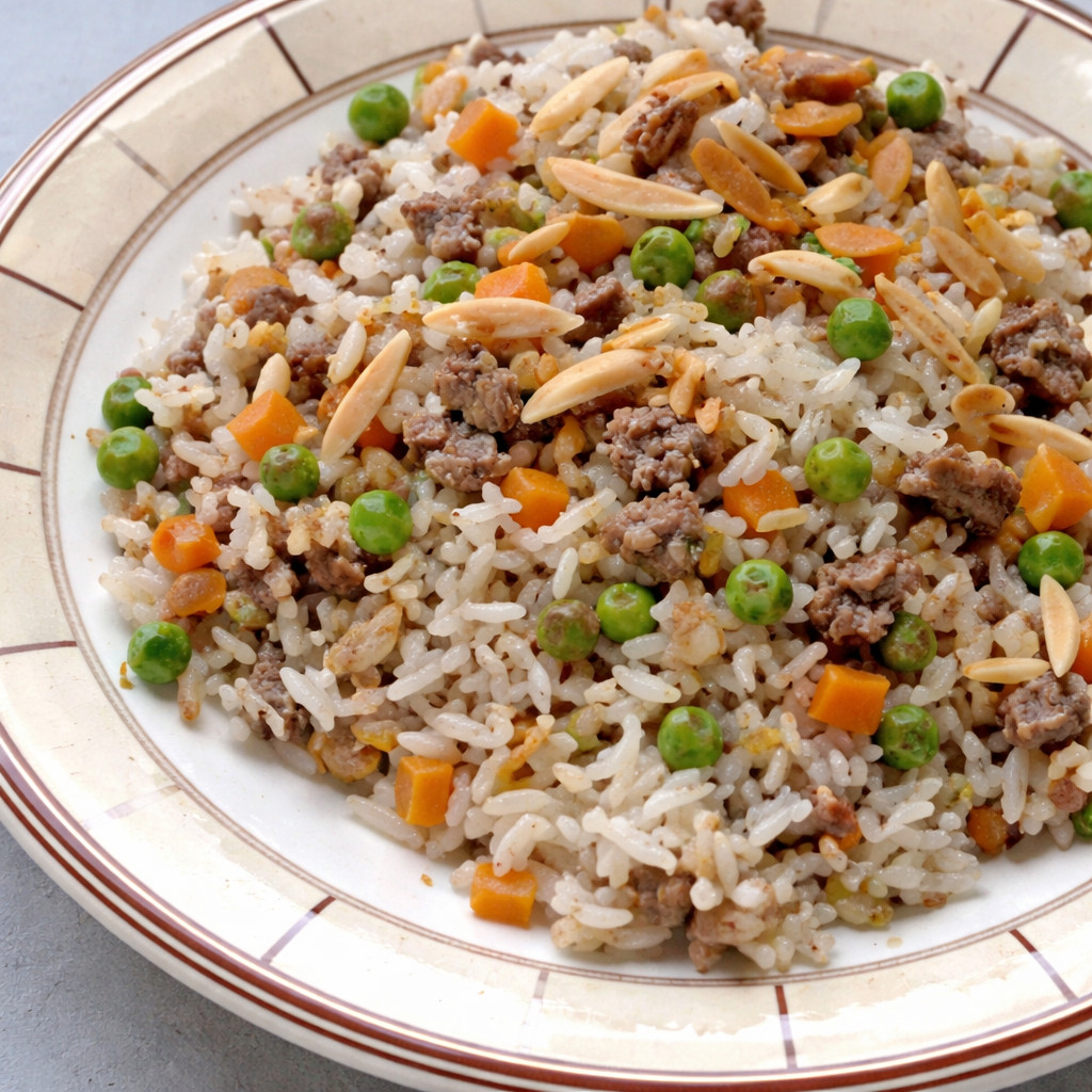 رز بالبازيلاء والجزر