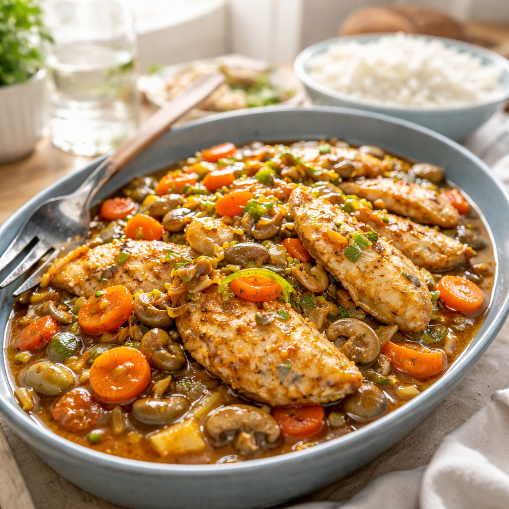 Filet de poisson chinois aux légumes