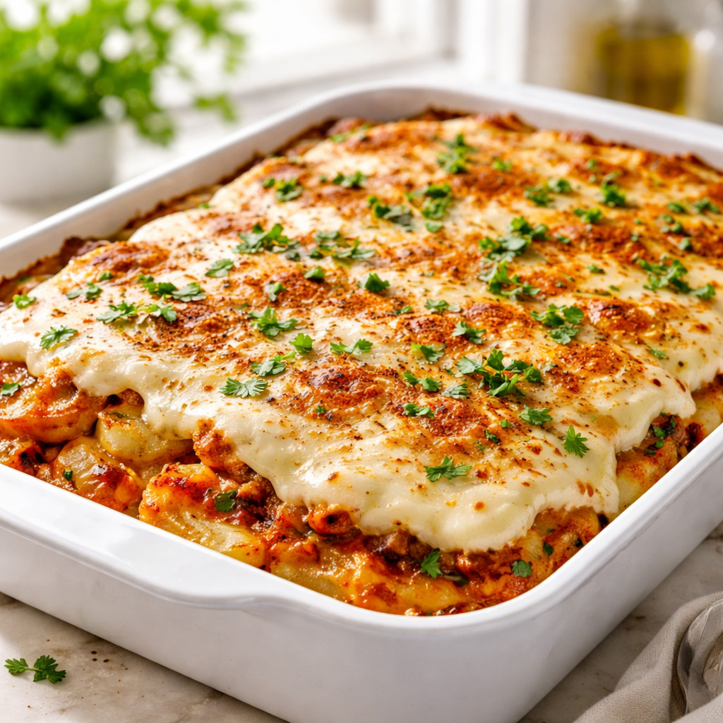 Potato Beshmel Casserole