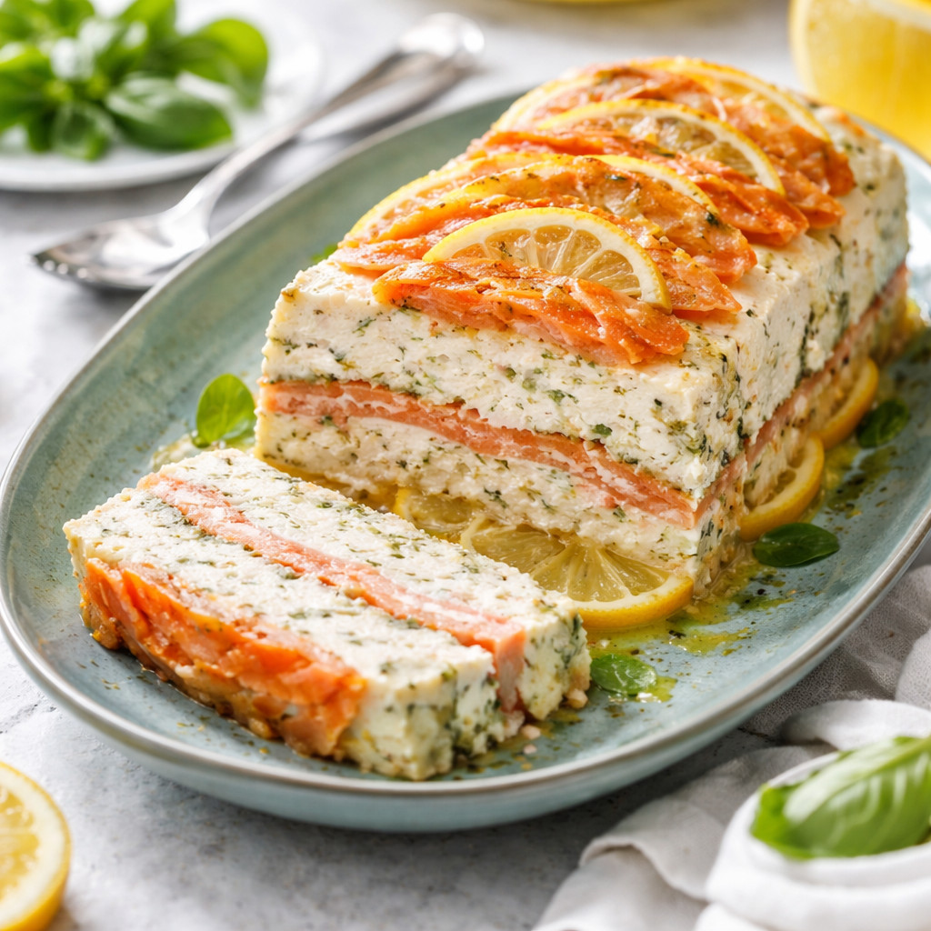 Fish Loaf with Smoked Salmon and Basil