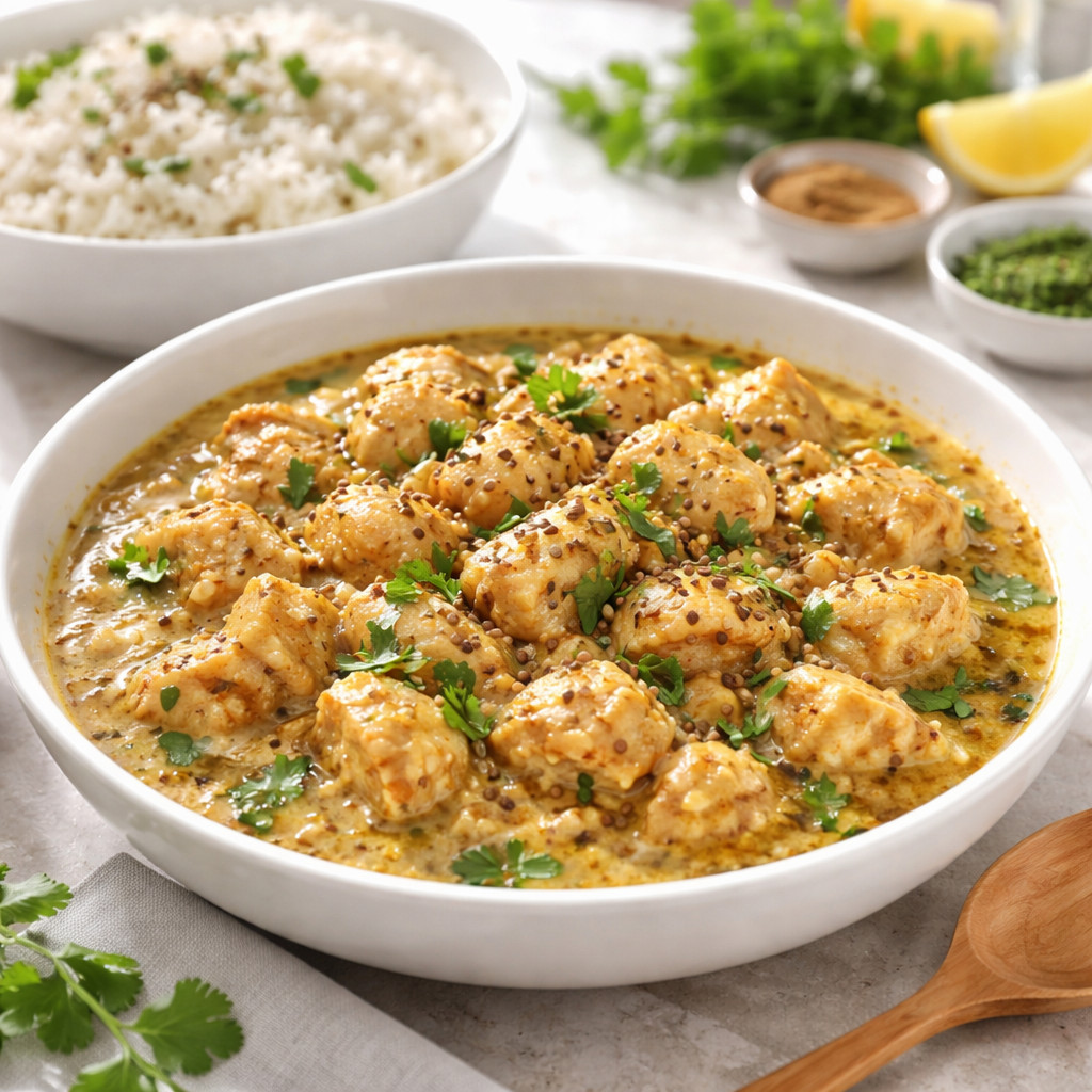 Poulet à la coriandre sèche