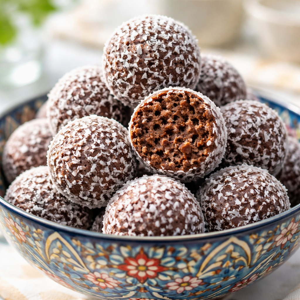 Chocolate Biscuit and Coconut Balls