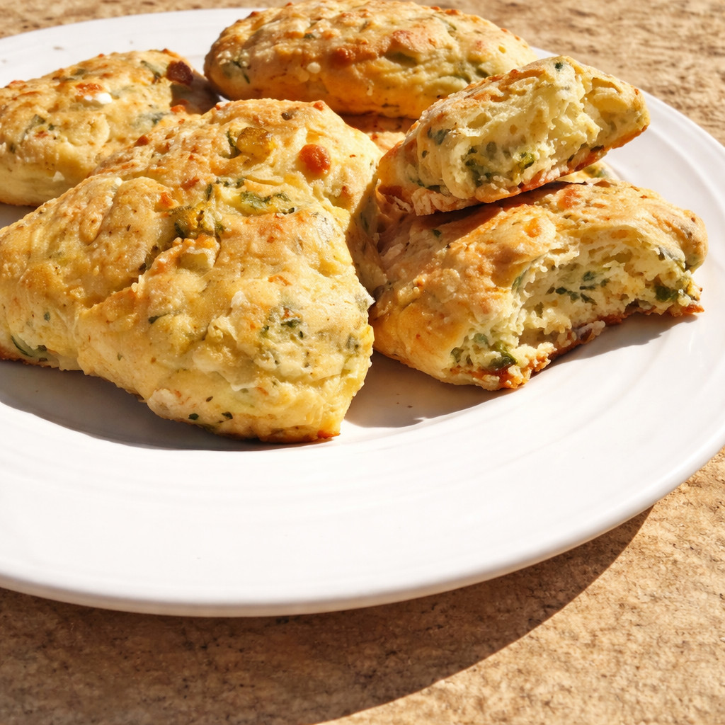 Scones au thym vert
