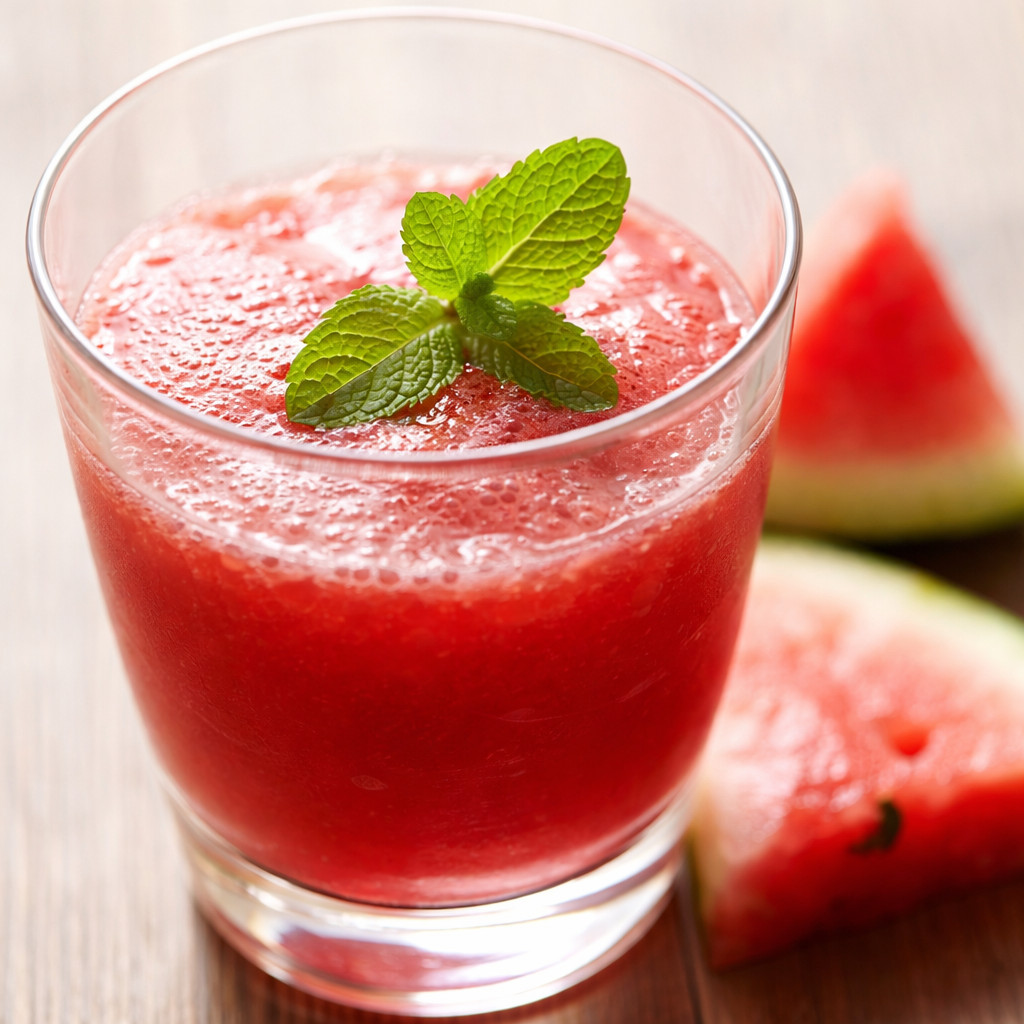 Jus de pastèque rouge
