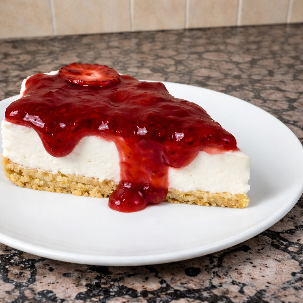 Cold Strawberry Cheesecake