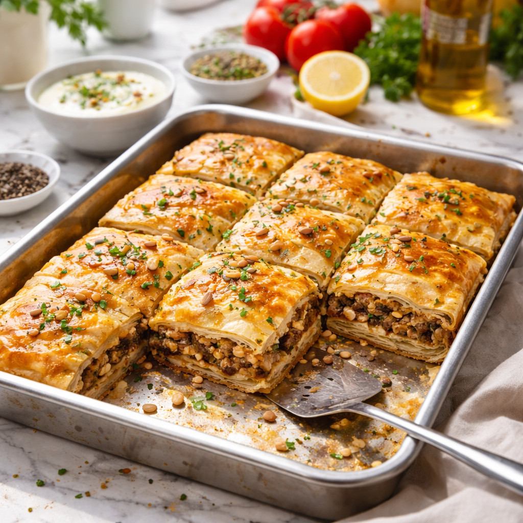 Layered Pastry with Minced Meat
