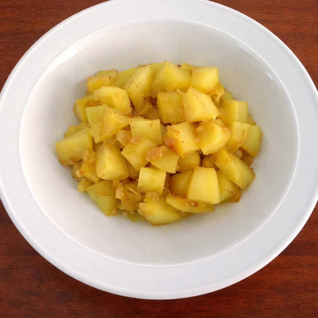 Potato Mash with Onion and Olive Oil