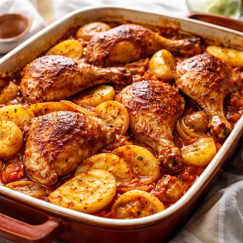 Chicken and Potato Tray