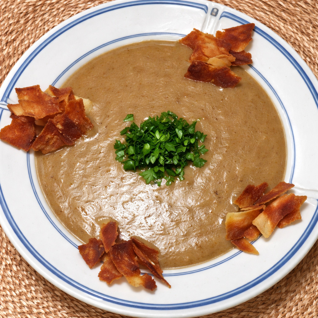 Soupe de lentilles vertes