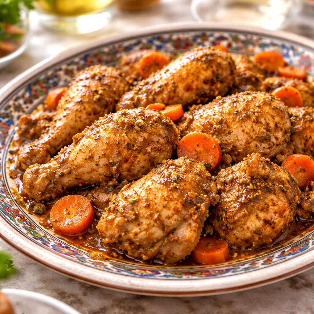 دجاج متبل بالضغط