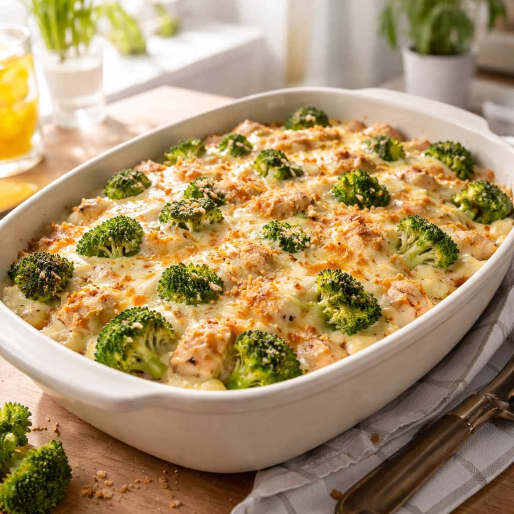 Broccoli with Chicken Cream