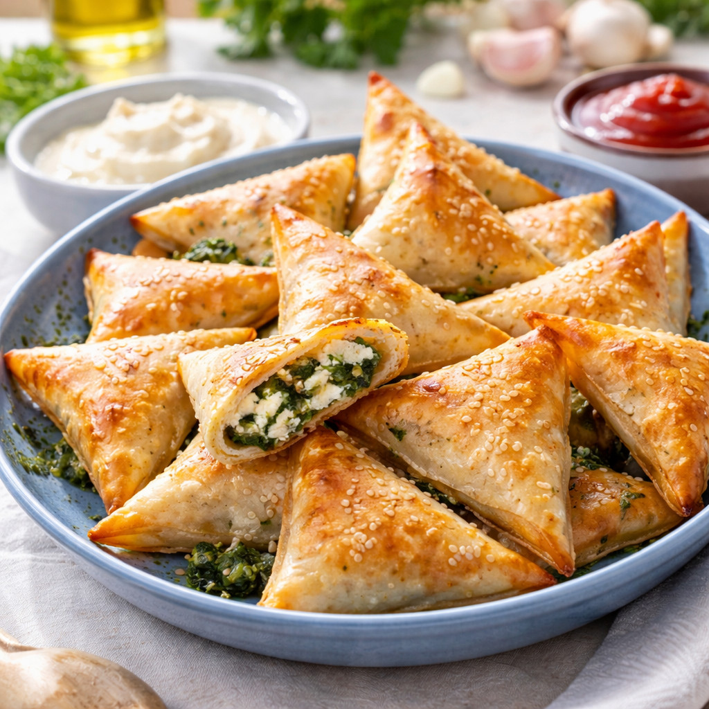 Cheese and Spinach Sambosa